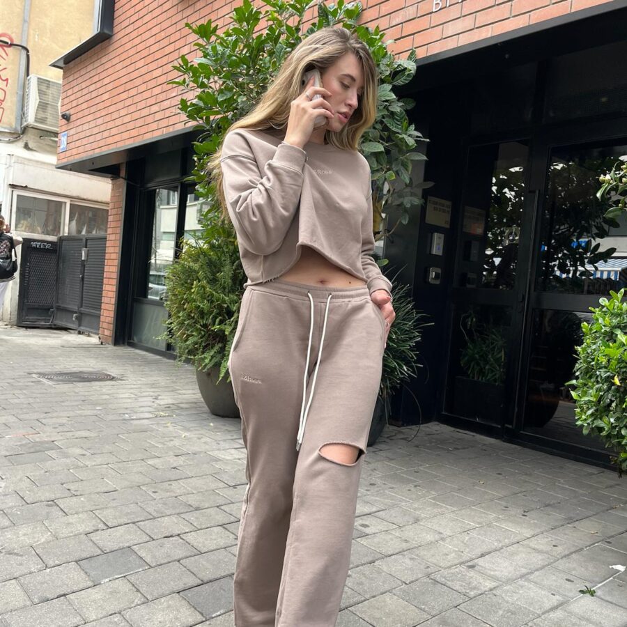 Brown sweatpants